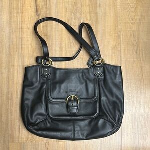 Coach Black Leather Bag